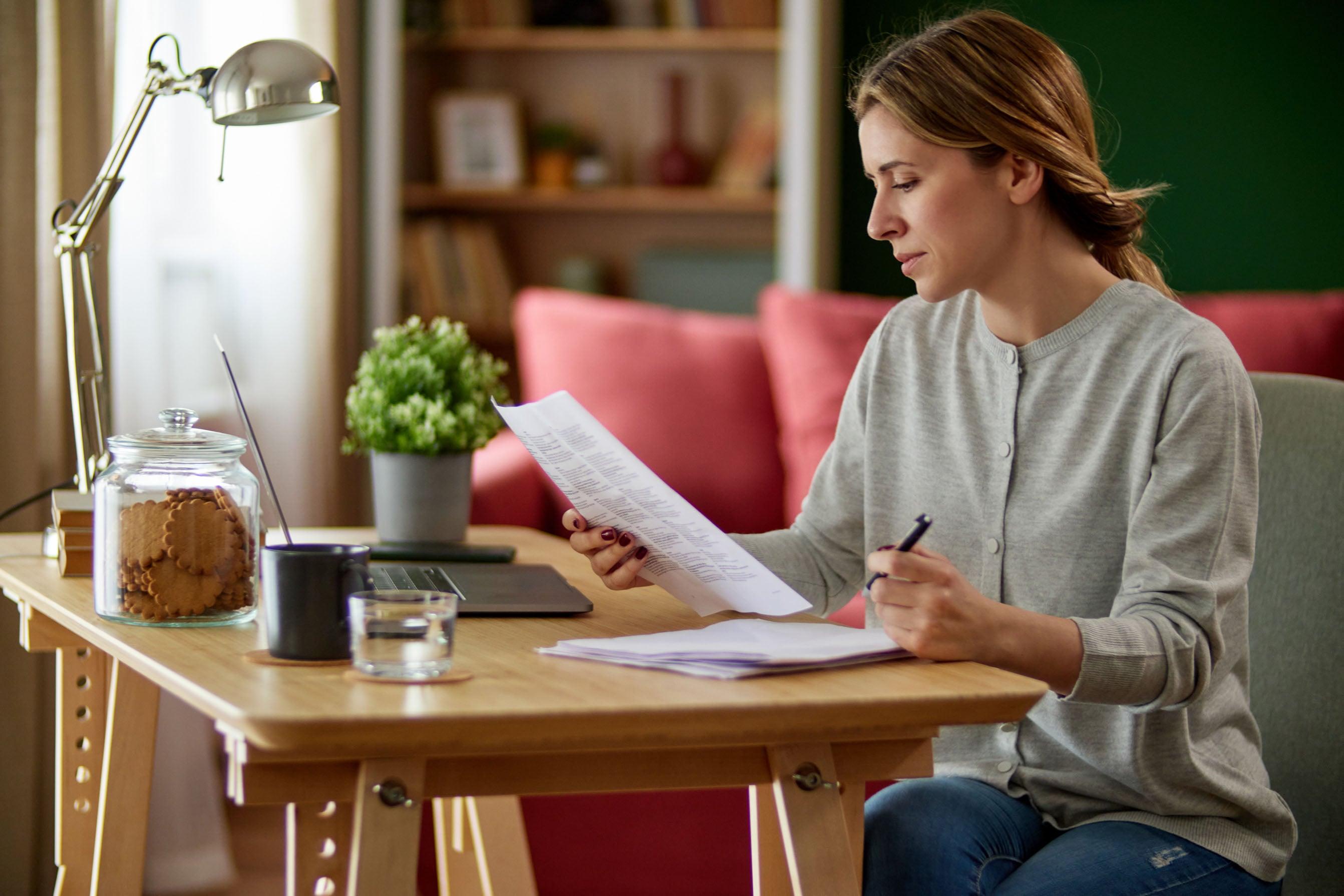 Customer reviewing banking options on a tablet